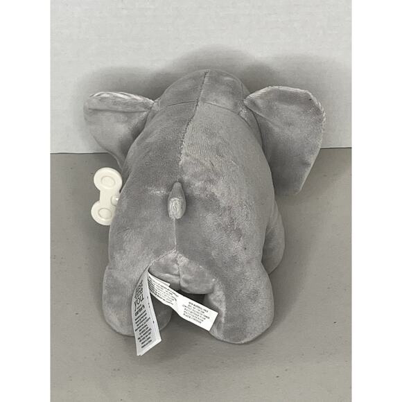 Just One You Carter's Gray Wind Up Musical Lullaby Elephant Soft Gray Plush - Picture 3 of 5